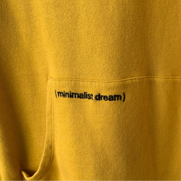 Zara oversized minimalist sweatshirt mustard Size M - Picture 2 of 4